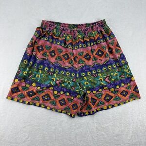 Vintage John Matten Shorts Mens XL Aztec Pattern USA Hipster 90s Multicolor